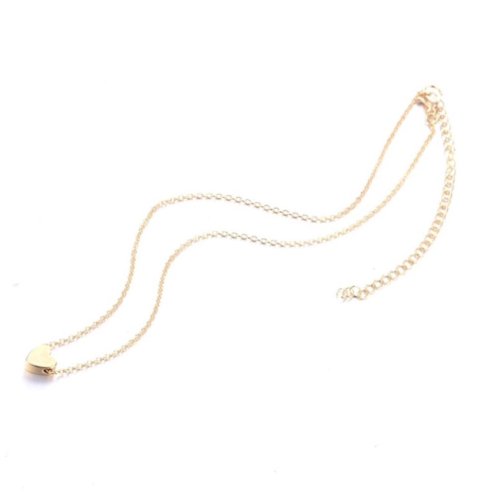 RESTOCK! dainty gold heart necklace ♡ - Picture 3 of 4